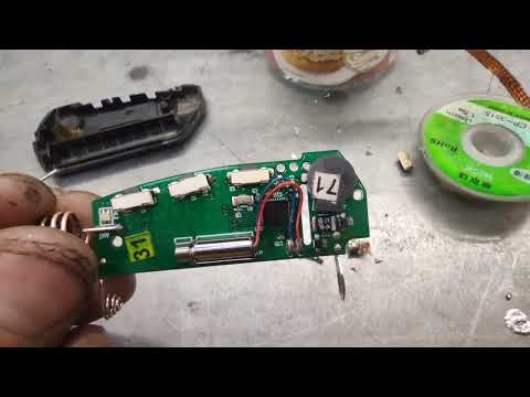 Видео: замена кнопок на брелке Pandora D-010