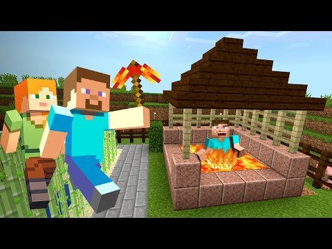 Видео: СКИНУЛ ГРИФЕРА в БЕЗДОННЫЙ КОЛОДЕЦ с ЛАВОЙ в МАЙНКРАФТ ВЫЖИВАНИЕ!! (Minecraft #9)