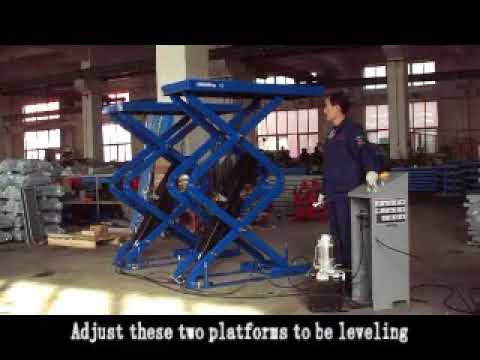 Видео: Ножничный подъемник F6105 AE&T.