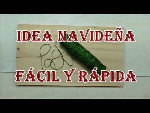 Видео: Рождественская идея с ДЕРЕВОМ и ПРЯЖЕЙ, легко и быстро сделать