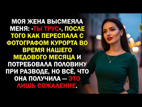 Видео: Моя жена высмеяла меня: «Ты трус», после того как переспала с фотографом курорта во время нашего...