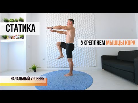 Видео: Статика. Тренировка для укрепления мышц кора. Изометрические упражнения для любого уровня подготовки