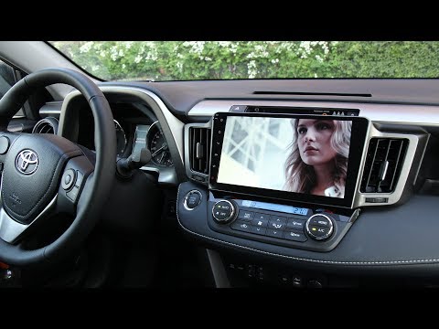 Видео: 8-ядерная Android-магнитола в RAV4 2018 года выпуска - съемки при ярком солнечном свете