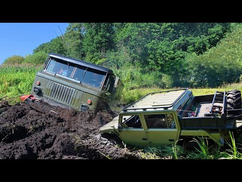 Видео: ГАЗ66 проти UNIMOG Mercedes Shamir , Оффроад  в болоті