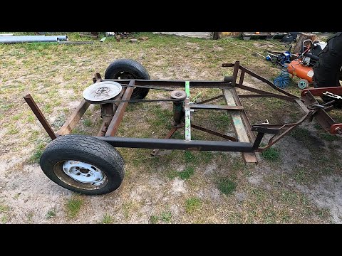 Видео: Косилка-прицеп, привод от моста ВАЗ. Эксперимент1.