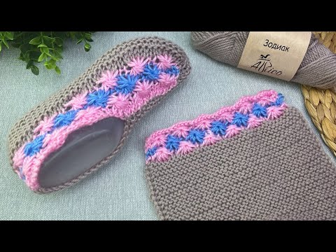Видео: ДОМАШНИЕ СЛЕДКИ ВЯЖЕМ НА ДВУХ СПИЦАХ. Подробный мастер класс.
