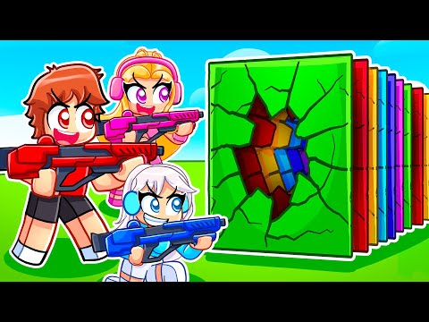 Видео: Простреливаю 9 214 189 стен вместе с моими безумными фанатками в Roblox!