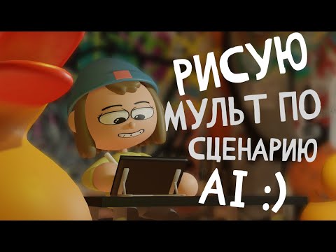 Видео: РИСУЮ МУЛЬТ ПО СЦЕНАРИЮ AI + мульт (анимация)