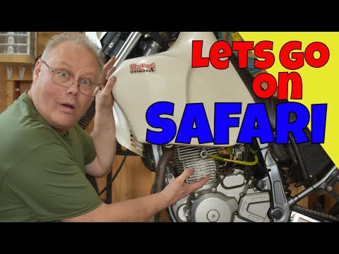 Видео: Я устанавливаю топливный бак Safari на Suzuki DR650