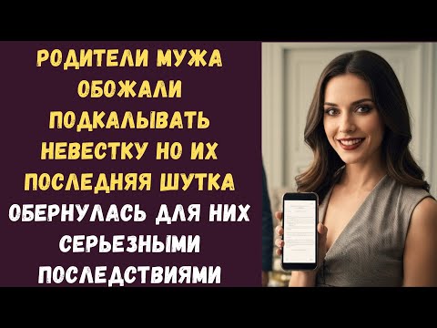 Видео: Родители мужа обожали подкалывать невестку но их последняя шутка обернулась для них серьезными