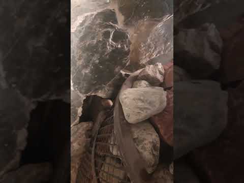 Видео: Обзор бани из арболитовых блоков + печ Атмосфера.