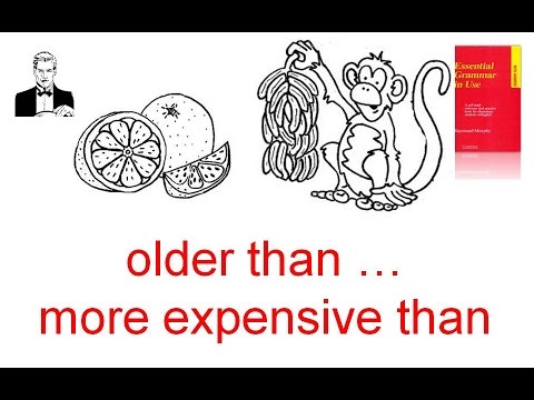 Видео: Сравнительная степень прилагательных с разными оттенками 'намного старше чем'