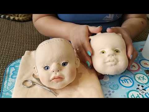 Видео: Как сделать голову текстильной кукле. 2 - Часть.