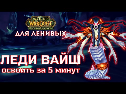 Видео: Змеиное Святилище тактика Леди Вайш  The Burning Crusade для ленивых