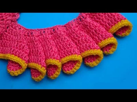 Видео: How to crochet frill Как вязать волан Рюши Мастер класс 12