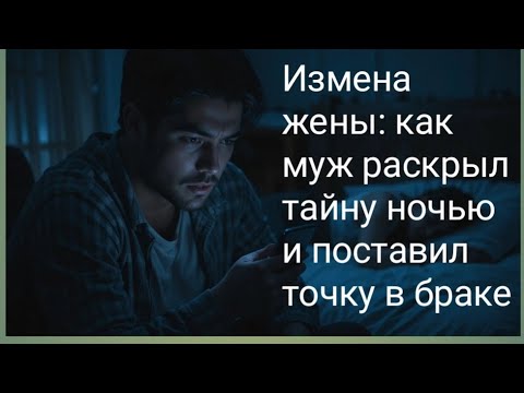 Видео: Измена жены: как муж раскрыл тайну ночью и поставил точку в браке