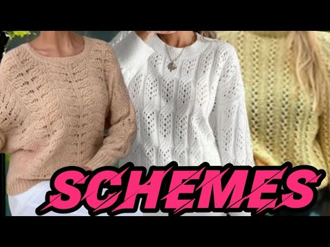 Видео: Эти свитеры всегда в тренде, схемы вязания. These sweaters are always in trend, knitting patterns.