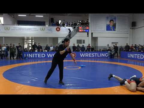Видео: ГРЕКО-РИМСКАЯ БОРЬБА. ЧЕМПИОНАТ КЫРГЫЗСТАНА-2025 (U-20). День 2 Мат В