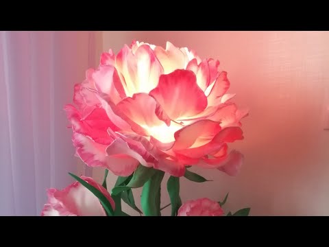 Видео: Как сделать светильник пион из изолона мк(How to make a peony lamp from isolon mk)