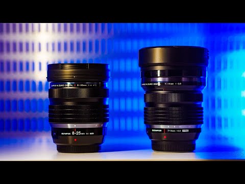 Видео: Olympus 8-25mm f4 Pro против 7-14mm f2.8 Pro — [Какой сверхширокоугольный зум-объектив ЛУЧШЕ?