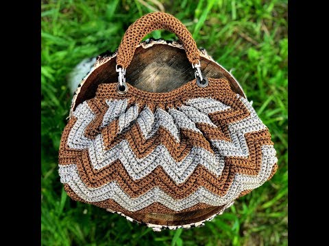 Видео: Как связать крючком мягкую сумку. часть 3