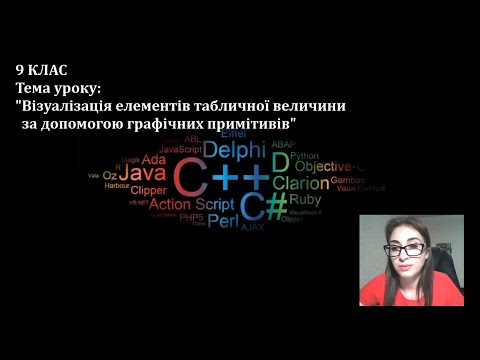 Видео: Урок 37 Візуалізація елементів табличної величини за допомогою графічних примітивів 9 КЛАС