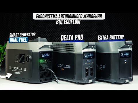 Видео: 🔋 Генератор EcoFlow Smart Generator Dual Fuel, Delta Pro + батарея! Автономне живлення вдома.