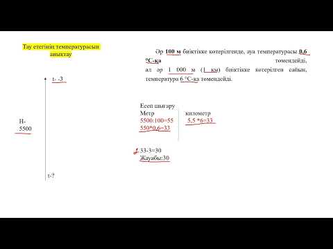 Видео: Географиялық есептің шығару жолын талдау🖇️Ауа температурасы  тақырыбы🔍📈☀️