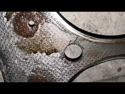 Видео: Газы, замена прокладки гбц cummins isx 15