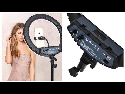 Видео: КОЛЬЦЕВАЯ ЛАМПА FOSOTO SLP-R300. Кольцевая лампа.Распаковка лампы SLP-R300.