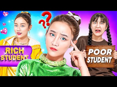 Видео: Богатая Девушка Vs Бедной Девушки! Кто Будет Лучшим Другом?