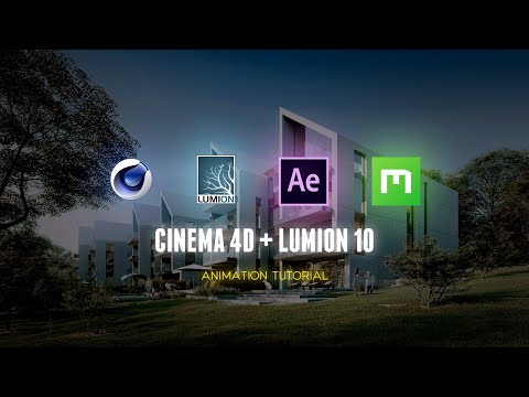 Видео: Cinema 4d + Lumion animation tutorial. Создаем анимированную сцену в Lumion.