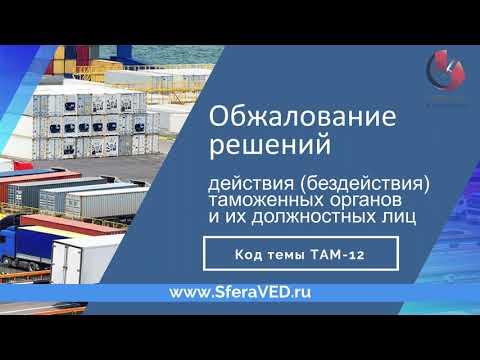 Видео: Обжалование решений таможенных органов. Жалоба в таможню на должностных лиц