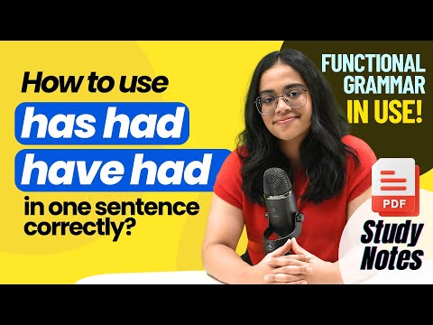 Видео: Как правильно использовать «Have Had» и «Has Had» в одном предложении? Функциональная английская ...