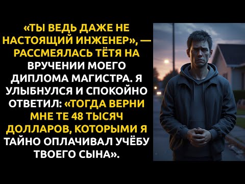 Видео: «Ты НЕ НАСТОЯЩИЙ инженер», — рассмеялась тётя. Мой ответ: «Тогда верни 48 000$ за учёбу сына».