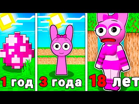 Видео: КАК МЕНЯЛАСЬ ДЕВУШКА ПИНКИ СПРУНКИ В МАЙНКРАФТ?