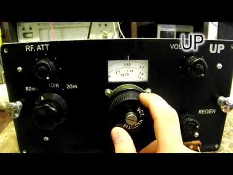 Видео: супергетеродин с регенеративным УПЧ