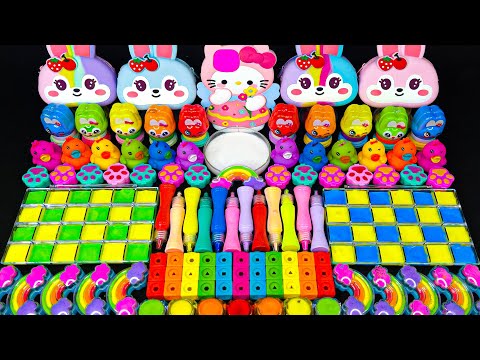 Видео: Играем в ASMR Pop it and Slime | Rainbow Rabbit Pop it vs Glossy Slime Mixing Random 만족스러운 슬라임 영상