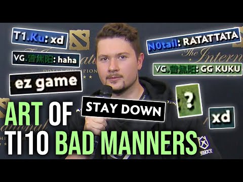 Видео: Искусство ПЛОХИХ МАНЕР на The International 2021