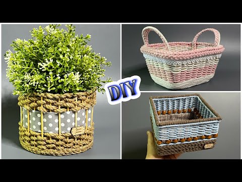 Видео: 🔊ТАКИЕ КОРЗИНЫ В МАГАЗИНАХ СТОЯТ В 100 РАЗ ДОРОЖЕ💥А Я СДЕЛАЛ ЗА КОПЕЙКИ.DIY Creative ideas