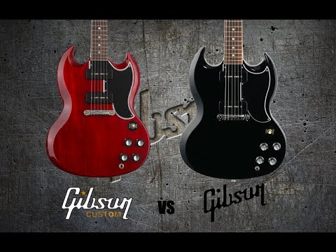Видео: Чем Gibson SG Special отличается от Custom Shop SG Special?