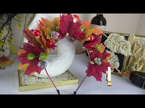 Видео: 🍁🍂Осінній вінок для образу | DIY Fall Headpiece🍂🌻🕸️