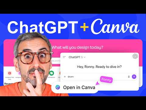 Видео: Теперь вы можете создавать дизайн с помощью Canva внутри ChatGPT!