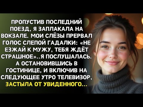 Видео: Опоздание спасло тебя сказала слепая гадалка на вокзале. Утром я увидела мужа среди арестованных.