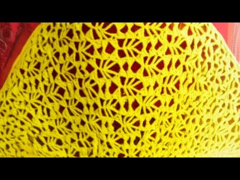 Видео: Как связать простую женскую шаль крючком с простыми деталями и прекрасным результатом.