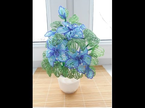 Видео: Цветочек из бисера. / Flower Bead