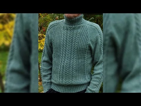 Видео: Мужской свитер МК. Часть 5.