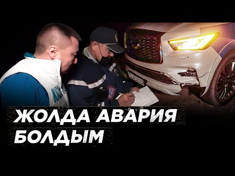 Видео: Авария. Жолда елік қағып кеттім... Страховка.