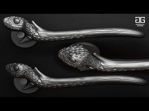 Видео: №54. Modeling the door handles " Snake ” в 3d max