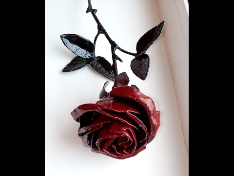 Видео: роза из металла.сделай сам!!!rose from metal.DIY!!!